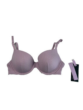 Wild Fable Women's Lightly Lined Pointelle Bra Lilac Purple Size 34B NWT